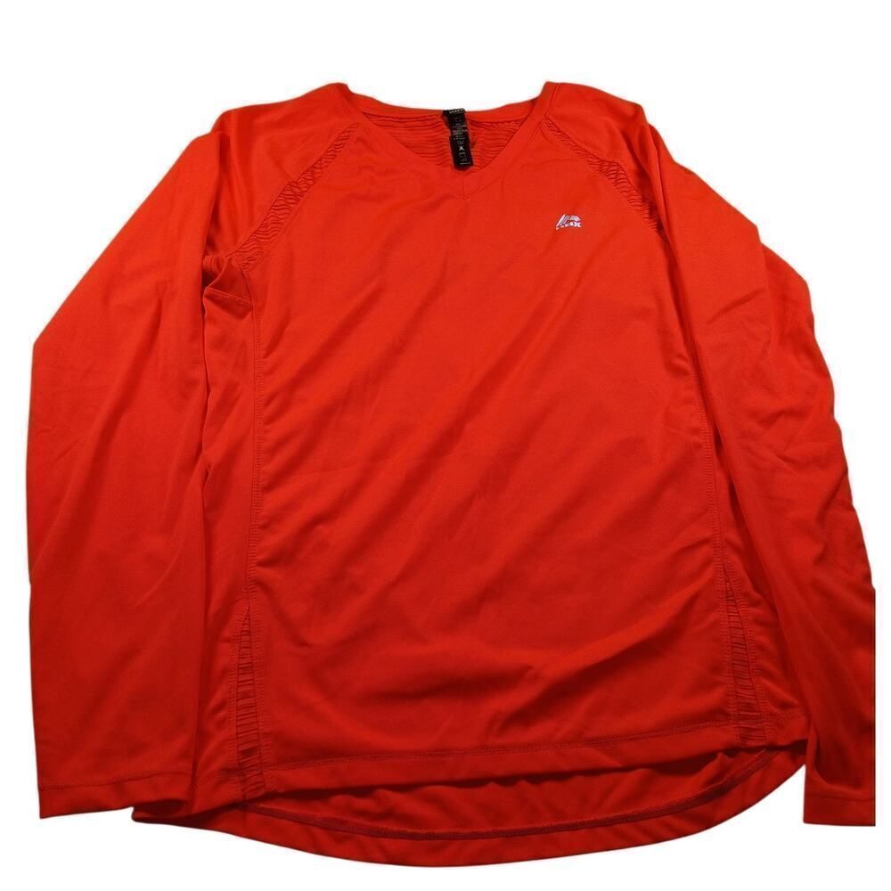 RBX Women's Orange Womens Dri-Fit Long Sleeve Athletic Shirt - Size Large